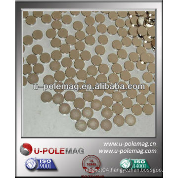 Neodymium D10mm Disc Magnet With NiCuNi Coating for sale